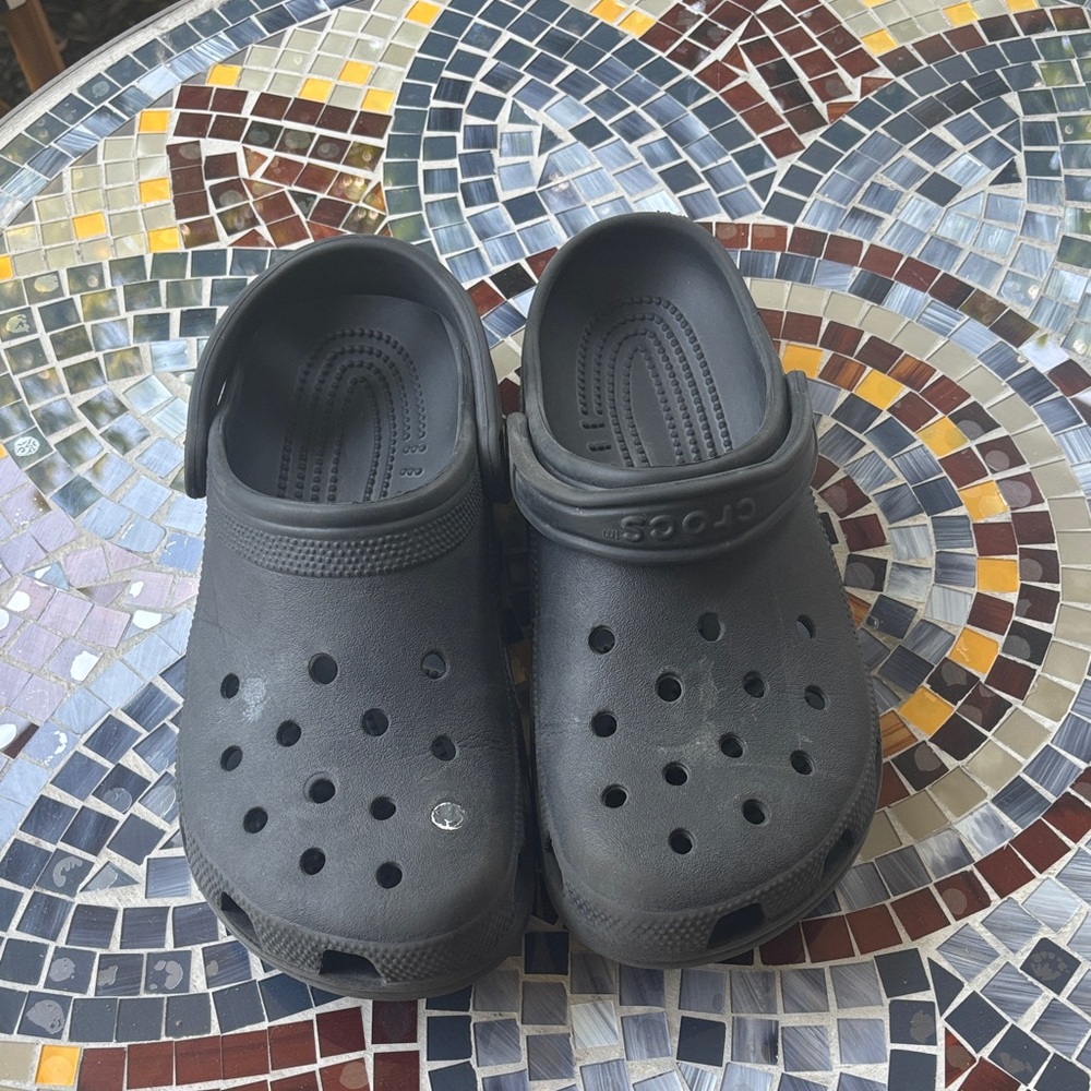 CROCS Kids Dark Gray Clogs
